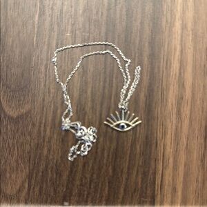 Silver Evil Eye Pendant Necklace